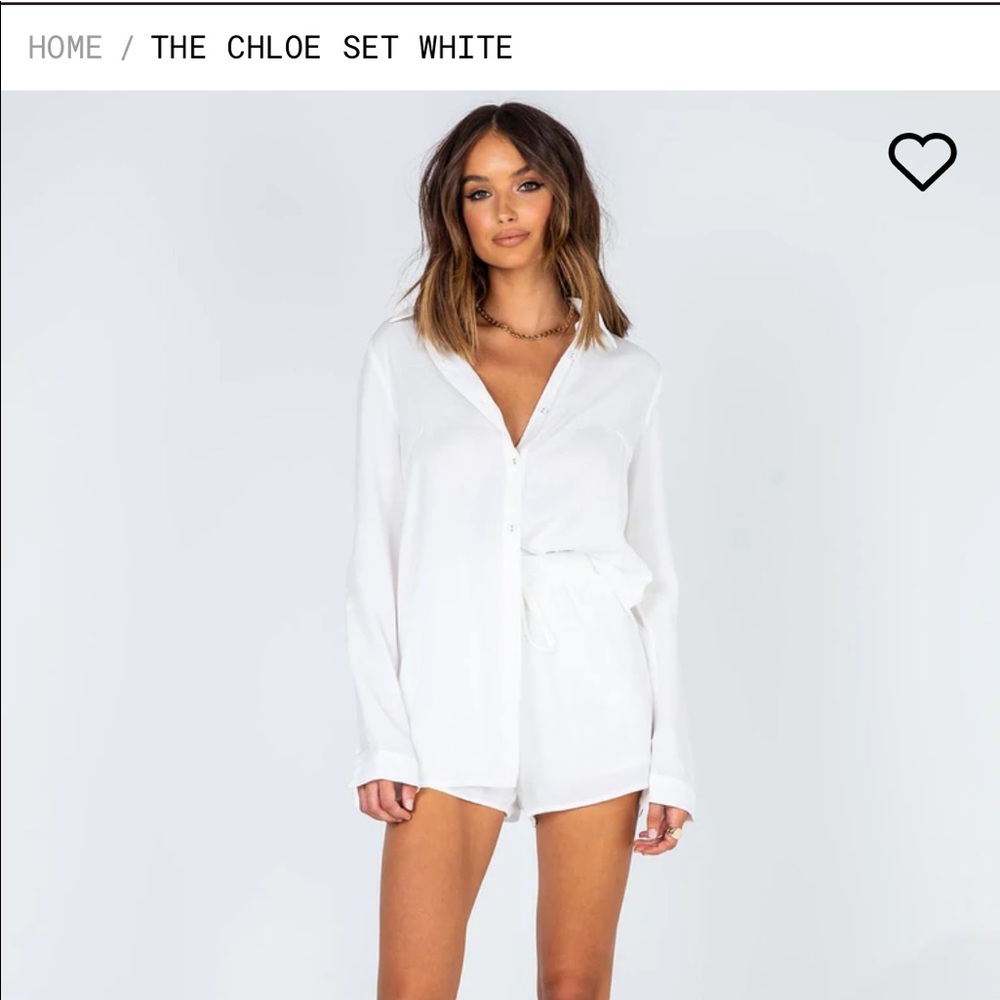 Princess Polly Chloe short and shirt set